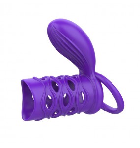 PLEASE ME Male Vibration Delay Cock Ring QY253 (Chargeable - Purple)